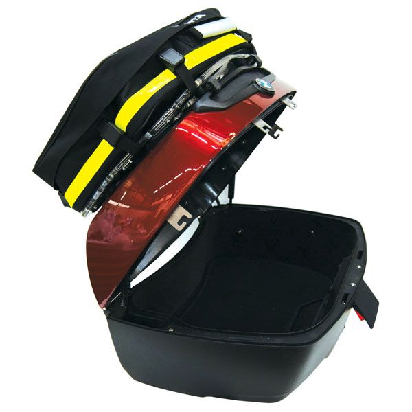 Rear bag for luggage rack for top case BMW K 1600 GTL /R 1250 RT /R 1200 RT, Cordura nylon, black