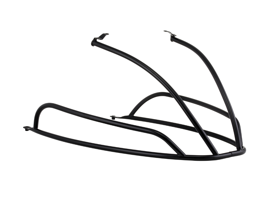 Crash bar side cover for Vespa Primavera/Sprint/Elettrica 50-150ccm, black glossy