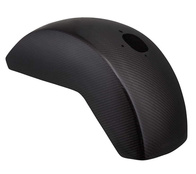 Mudguard EVO II for Vespa PX 80-200cc, carbon, clear