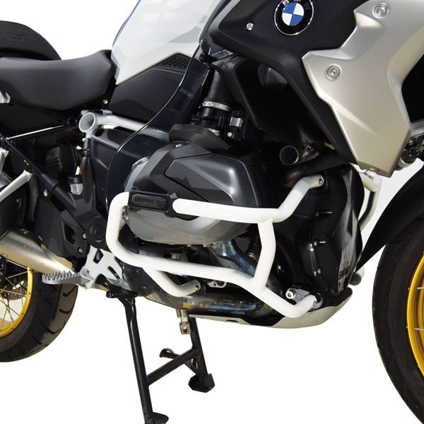 Lower crash bar for BMW R 1250 GS, steel, white