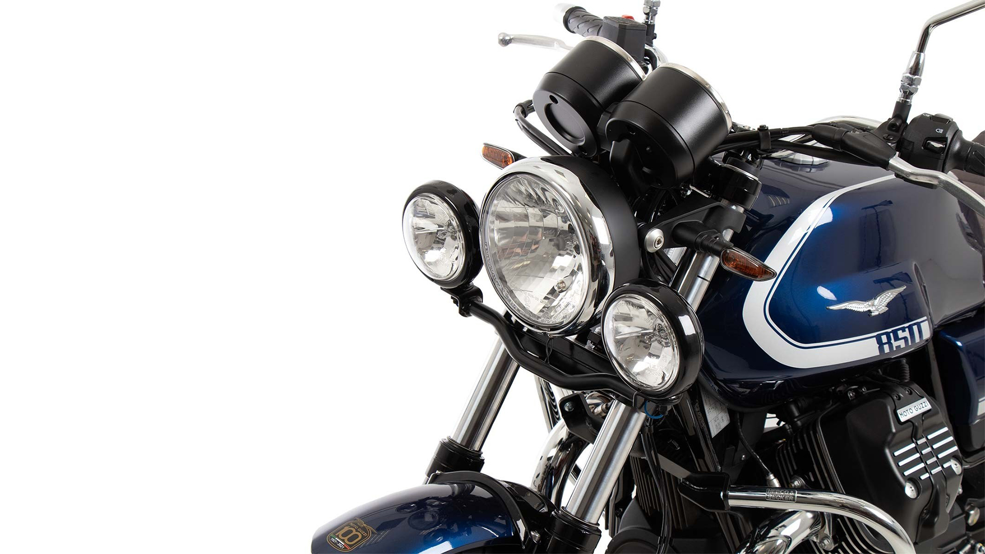 Twinlight auxiliary headlight (high beam) for Moto Guzzi V7 Special/Stone/Centenario (21-24)