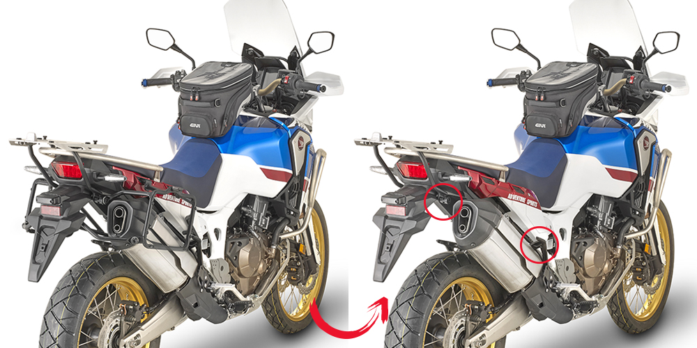 Side case carrier for Honda CRF1000L Africa Twin (Bj.18-) Givi