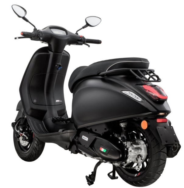 Luggage rack / socius bracket black matt for Vespa Primavera / Sprint 50-150cc 2T/4T AC