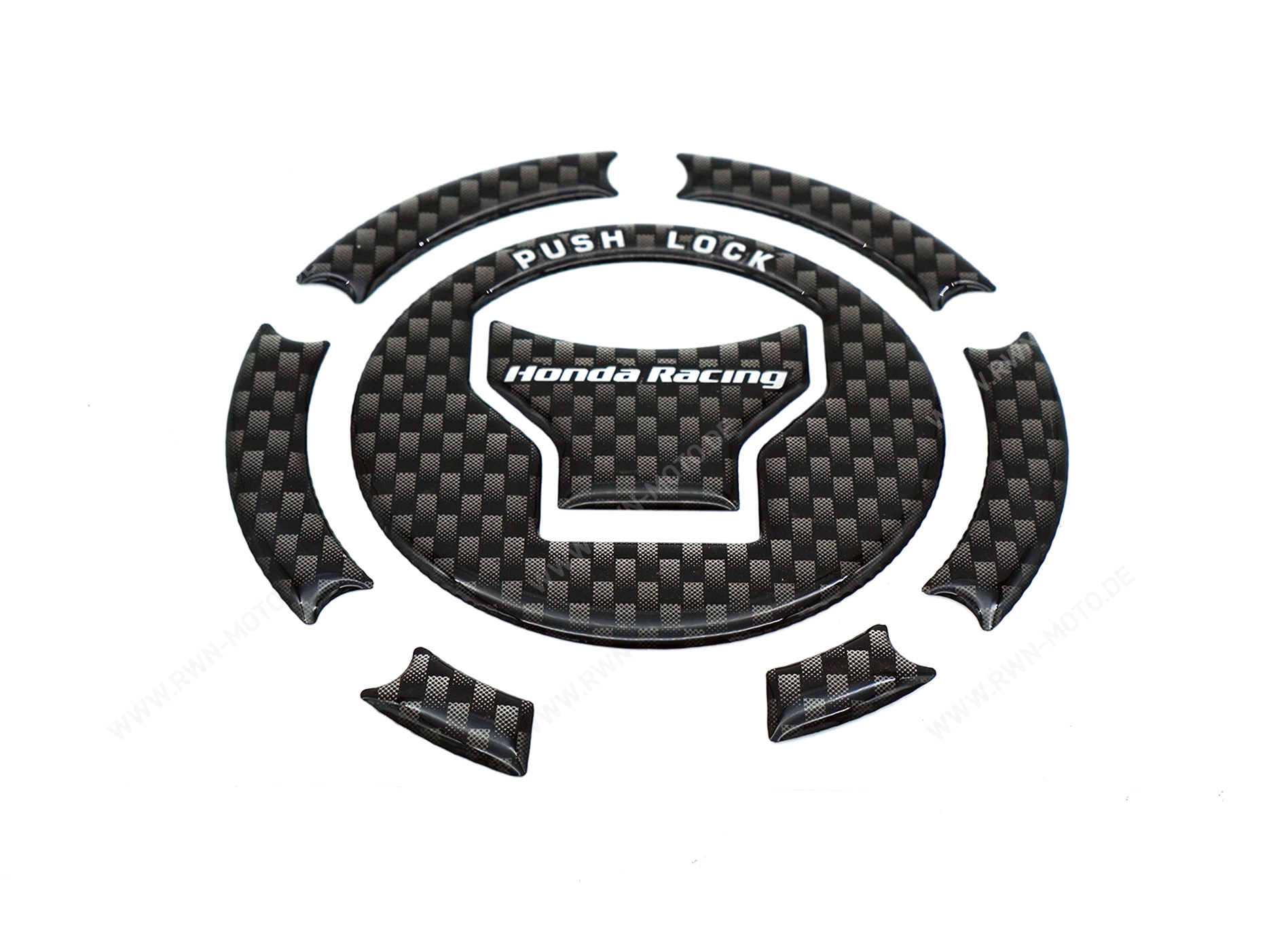 Gas cap decor with HRC logo original for all Honda models