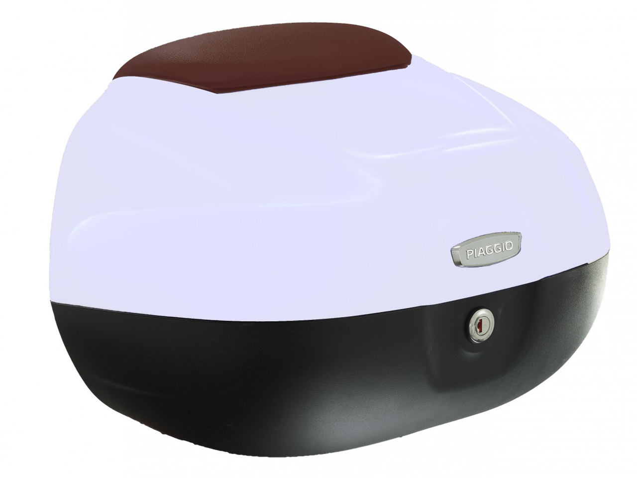 37L Top Case with Backrest for Piaggio Beverly 300/350 (16-20) - White 505/A