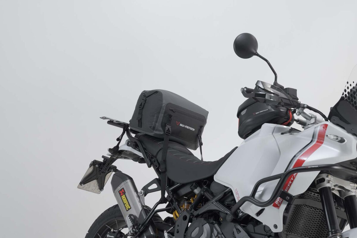 Drybag 180 rear bag for Moto Guzzi Norge 1200 /GT, black / gray - SW Motech