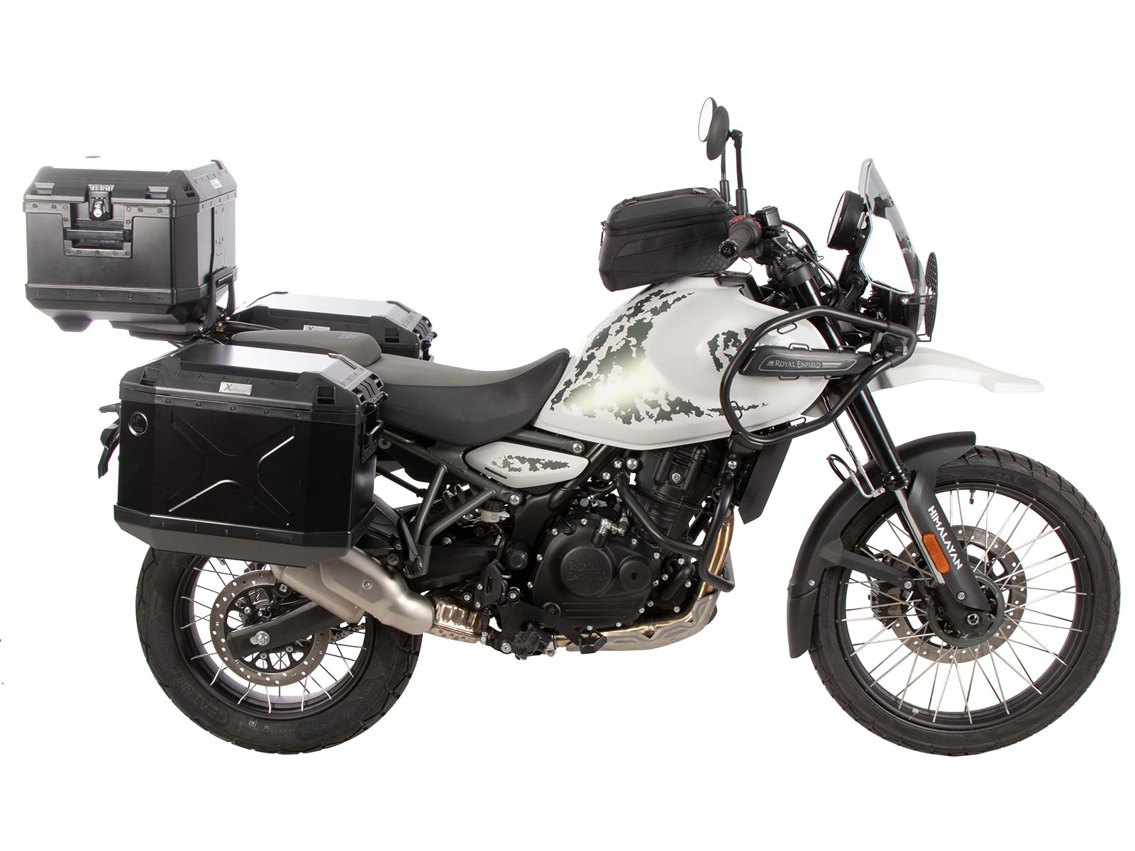 Alurack top case carrier black on original luggage rack for Royal Enfield Himalayan 450 (24-)