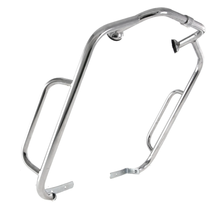 Crash bar CUPPINI leg shield universal for Vespa PX 80-200cc, chrome