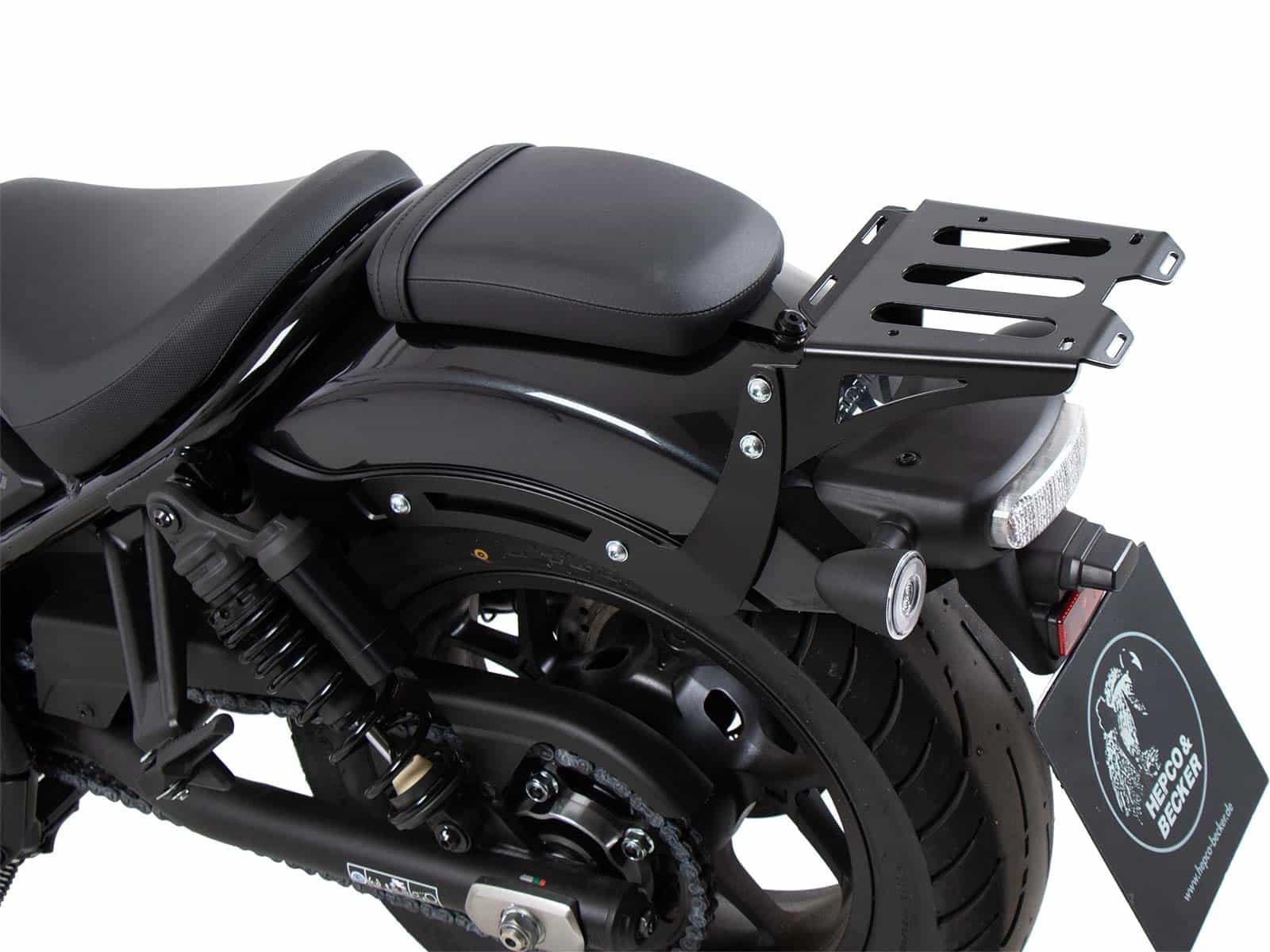Minirack soft luggage rear carrier black for Honda CMX 1100 Rebel /DCT (21-24) Hepco & Becker
