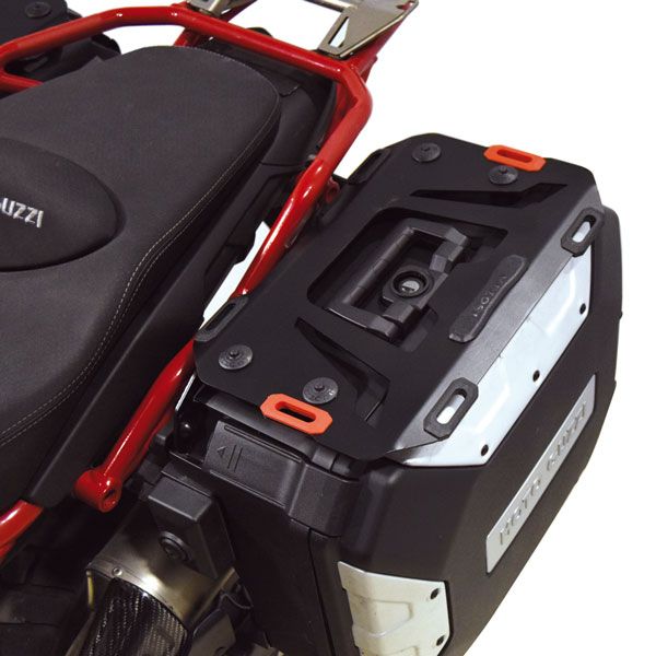 Pair of luggage racks for original Urban side cases for Moto Guzzi V85 TT