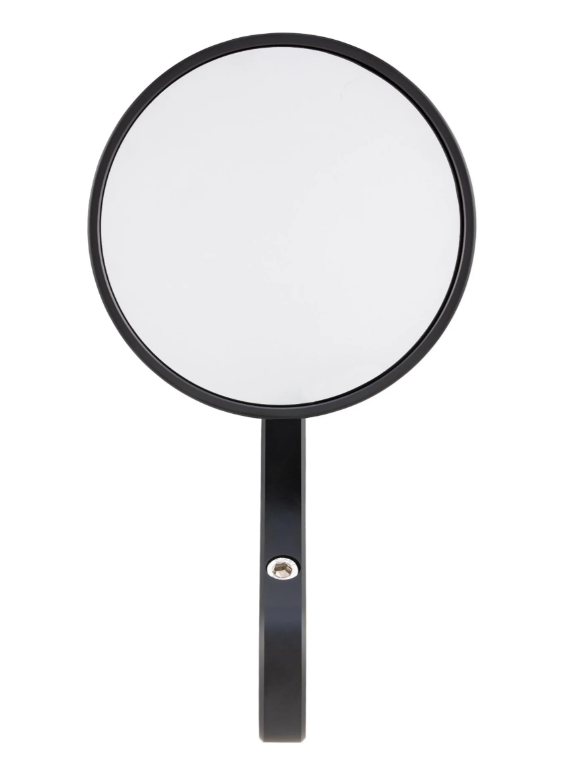 Handlebar end mirror for Vespa, left or right, round, black matt