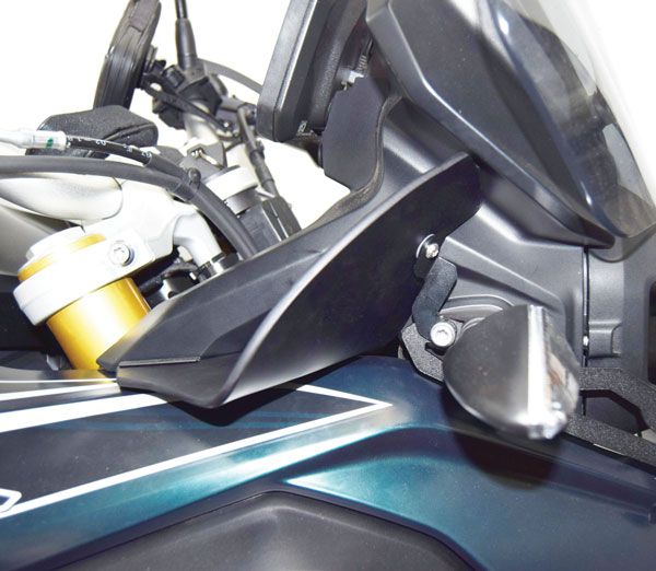 Upper spoiler for BMW F 850 GS (18-21), black matt
