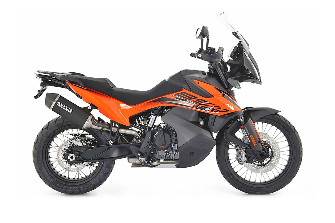 ARROW exhaust DARK RACE TECH for KTM 790 Adventure / 890 Adventure and Husqvarna Norden 901
