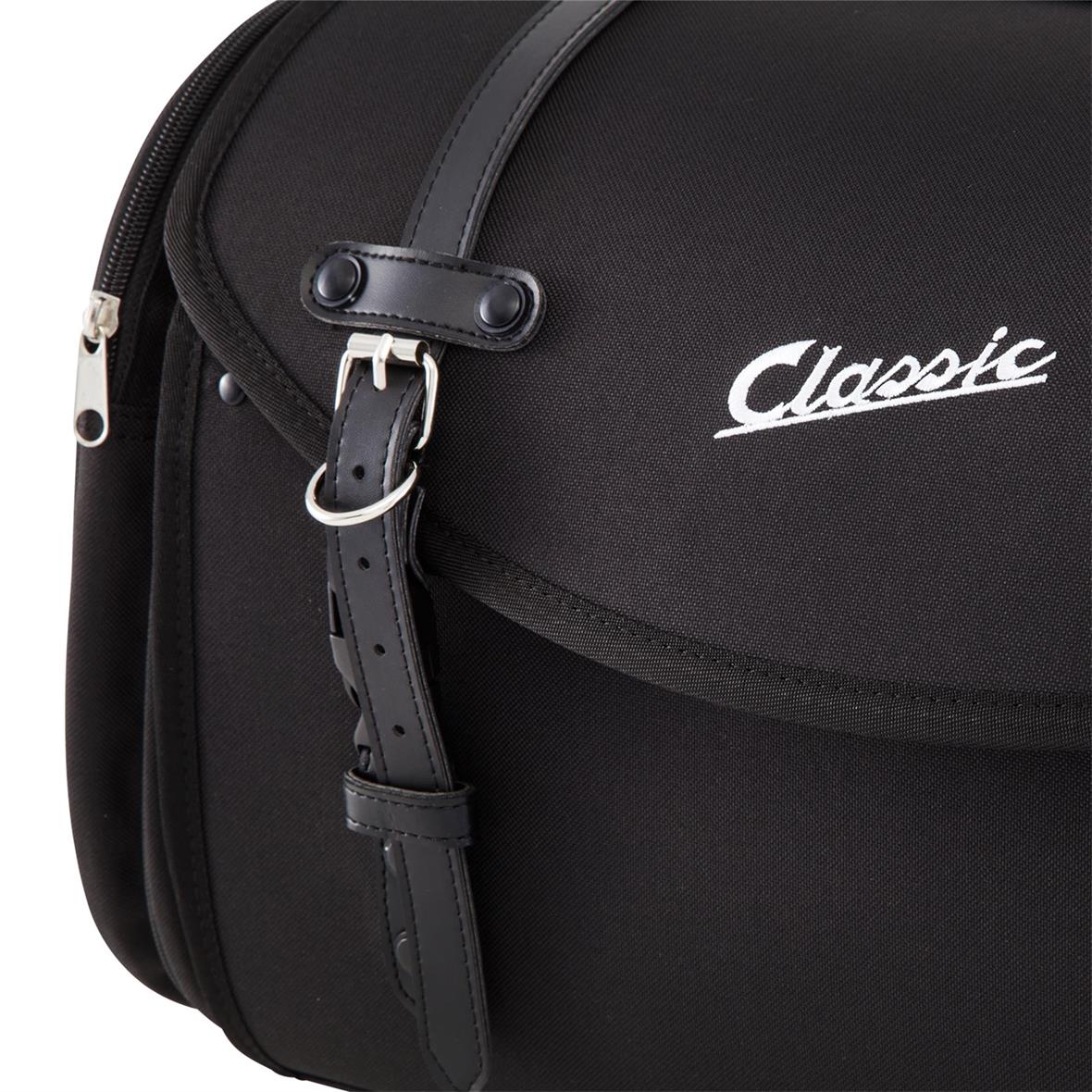 Classic" large bag for Vespa - black, nylon