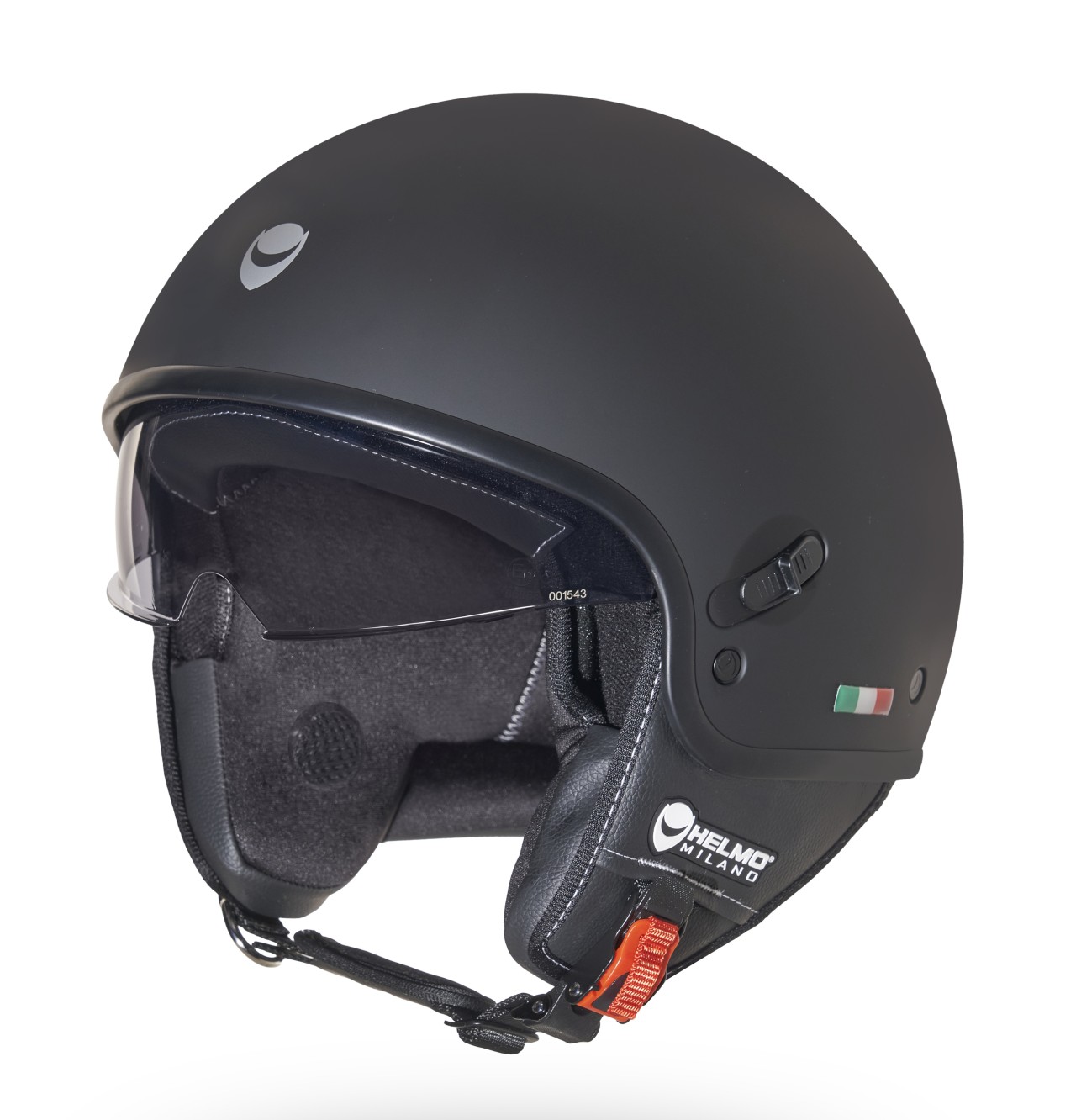 Helmo Milano Demi Jet, Puro Slider, black matt