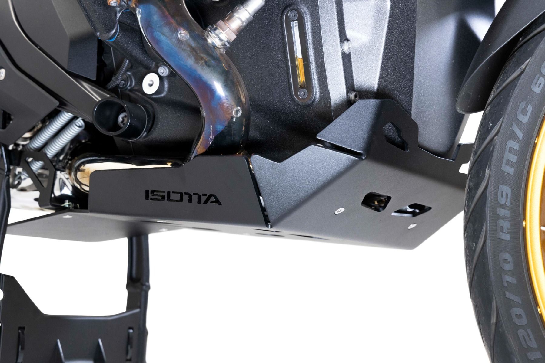 Aluminum engine protection plate for BMW R 1300 GS, black