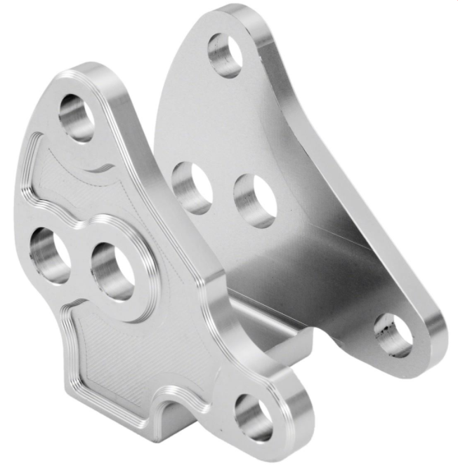 Adapter for lowering shock absorber, rear for Vespa Primavera/Sprint, silver