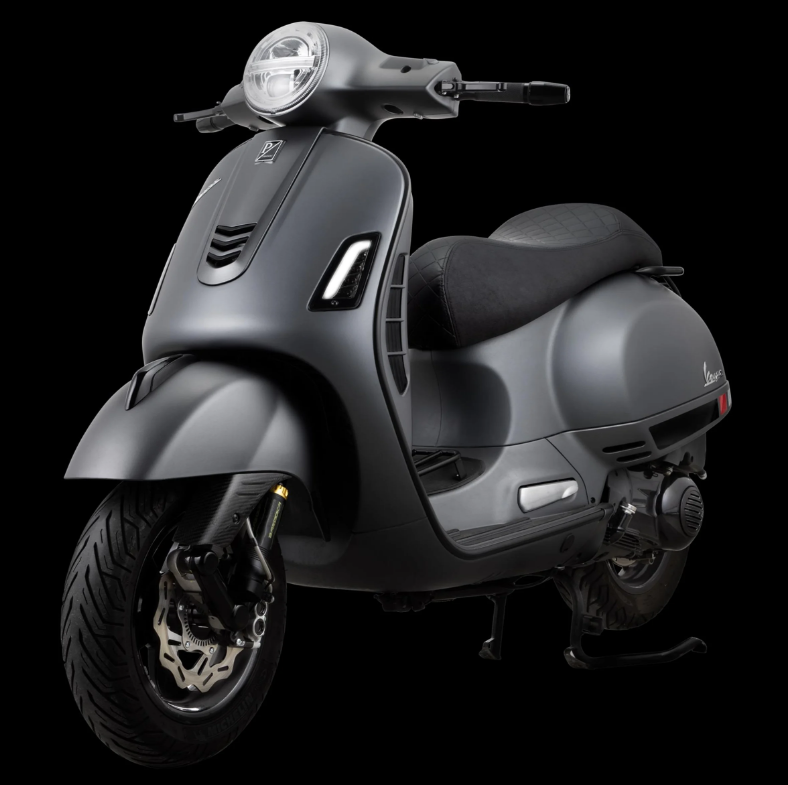 Sports seat "Black Editiont" for Vespa GTS/GTS Super/GTV 125-300ccm (14-), black stitched