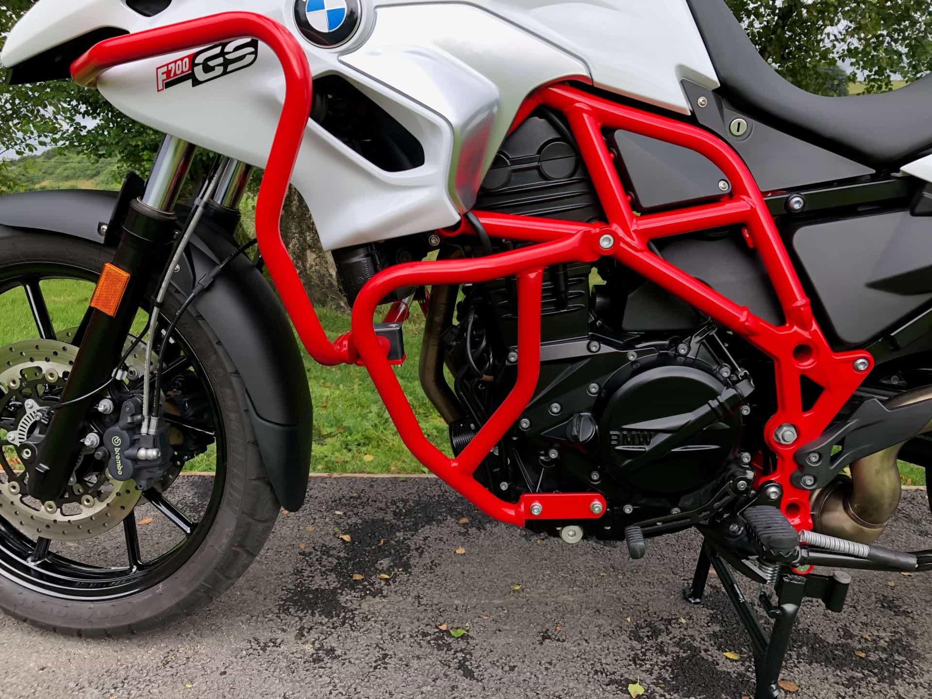 Engine guard red for BMW F 650 GS Twin /F 700 GS Hepco & Becker