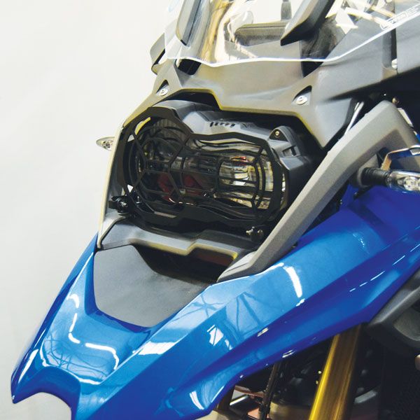 Headlight protection grille for BMW R 1200 GS LC /Rallye, R 1250 GS, black