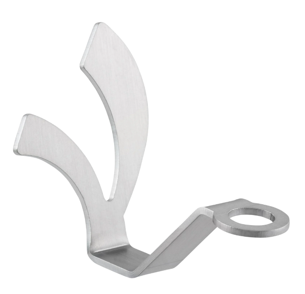 Helmet hook, under seat for Vespa, silver