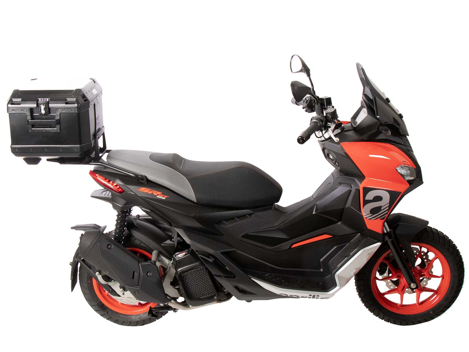 Alurack Topcaseträger black for Aprilia SR GT 125 /200 /Sport (22-) Hepco & Becker