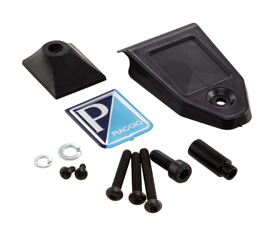 Crash bar leg shield for Vespa Primavera /Sprint 50-150cc, black matt