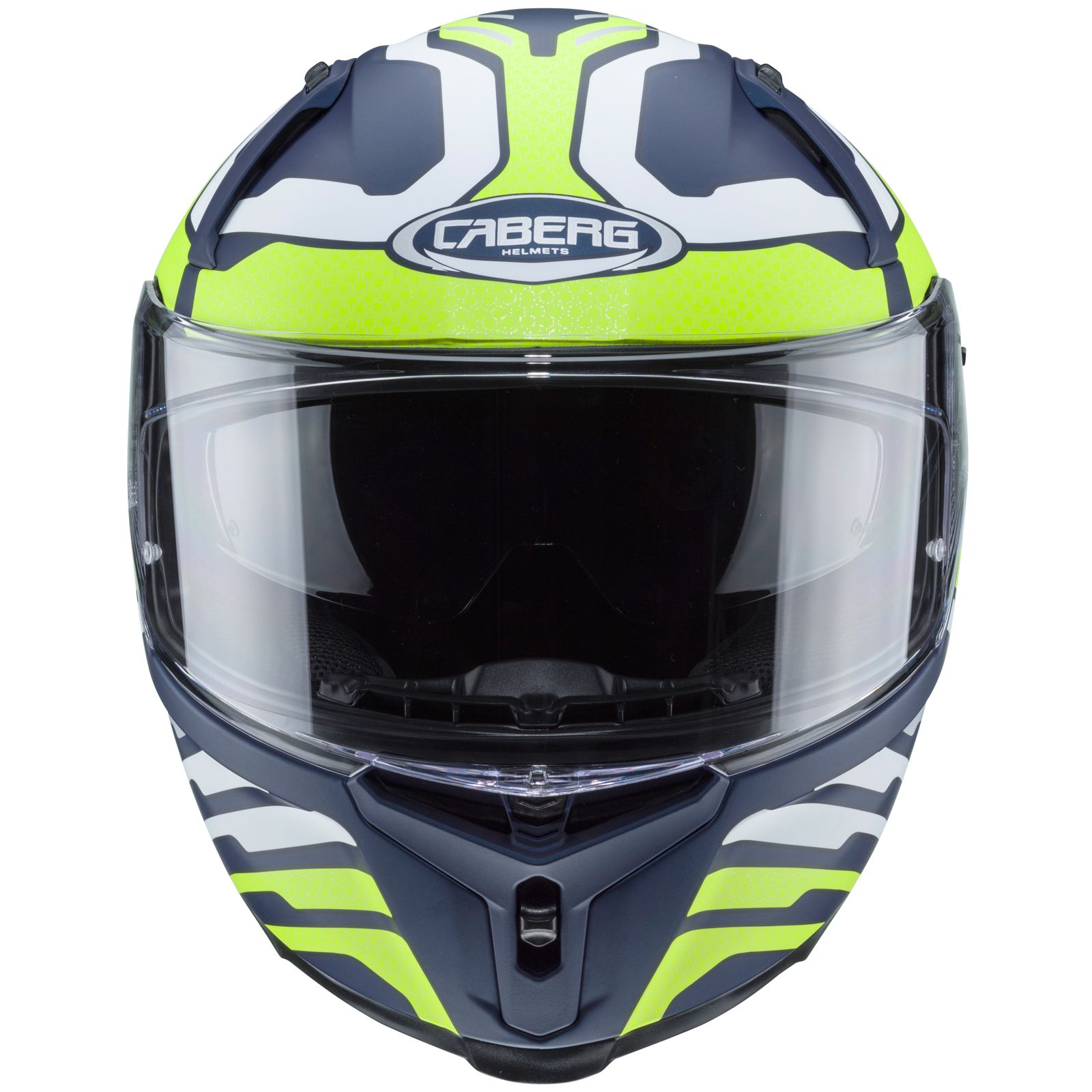 Caberg Helmet Avalon Forge, matte blue / fluo yellow white