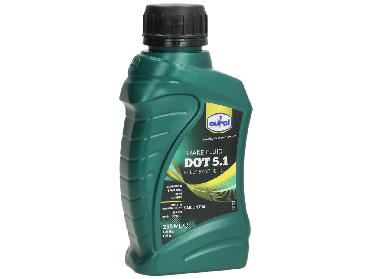 Eurol brake fluid, DOT 5.1, 0.250 l, SAE J1703 / ISO 4925