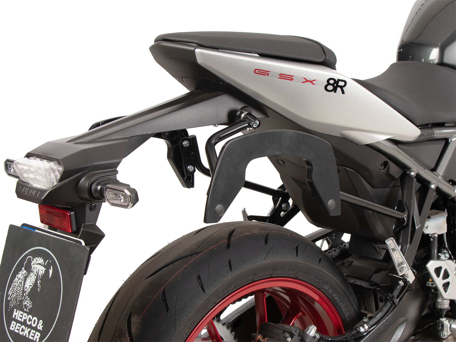 C-Bow side carrier black for Suzuki GSX-8R (24- ) Hepco & Becker