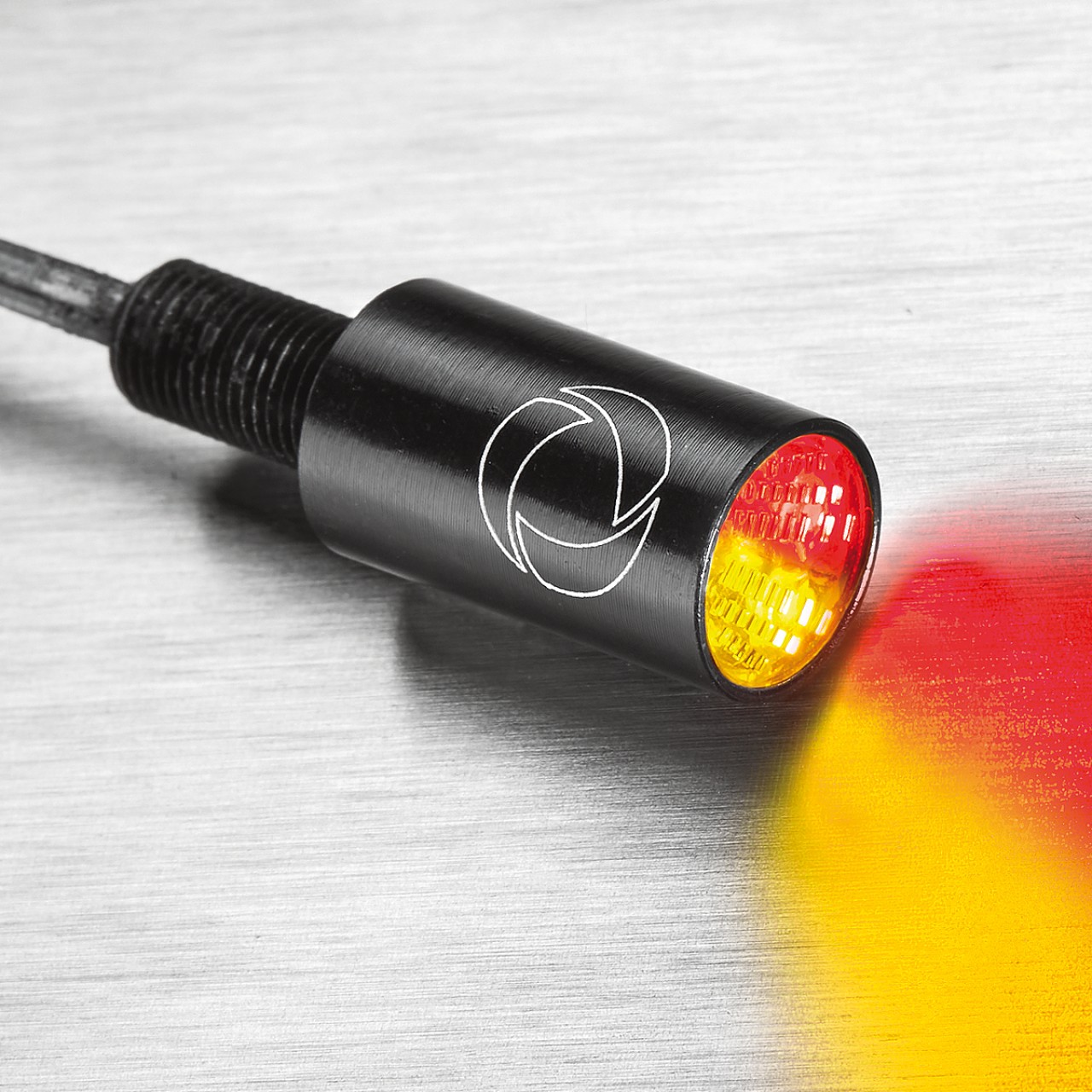 Kellermann turn signal, rear and brake light, Atto DF Integral, aluminum, LED, HL/HR 12 V, glossy black