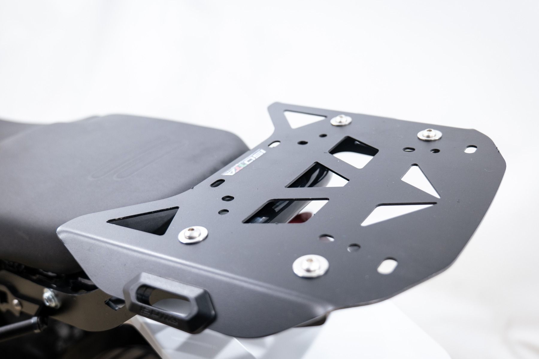 Luggage carrier for Ducati DesertX, steel, black