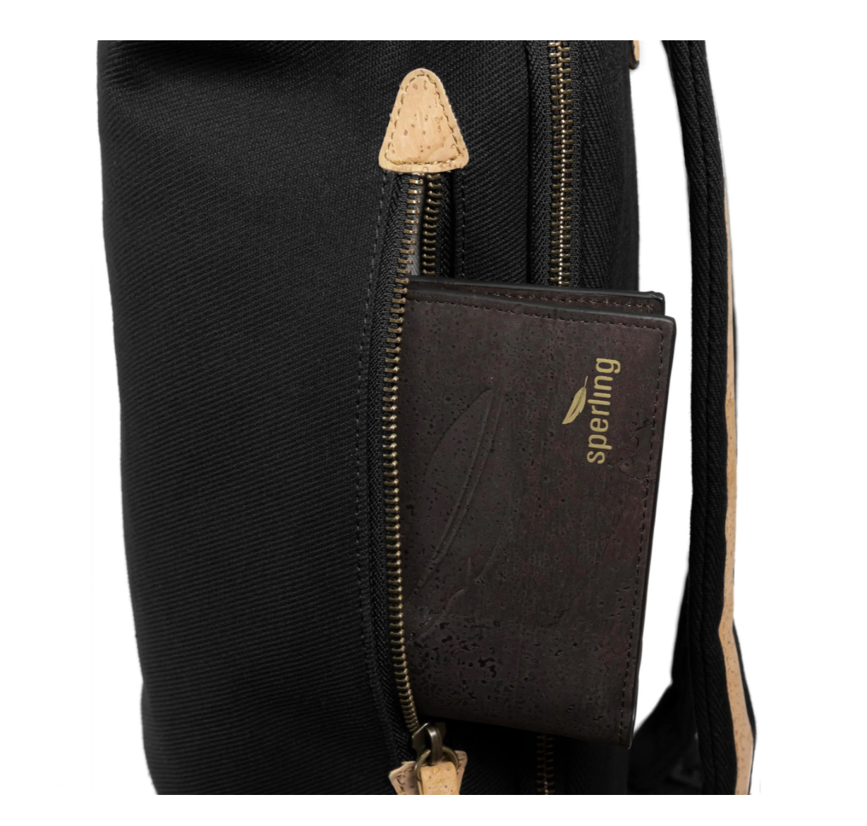 Backpack Sperling VESPA Rider Night "SIP Edition" - black / cork