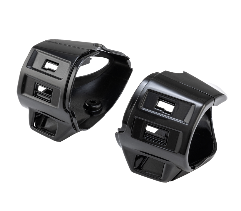 Cover switch unit, left & right for Vepsa Primavera/Sprint/Elettrica, black glossy