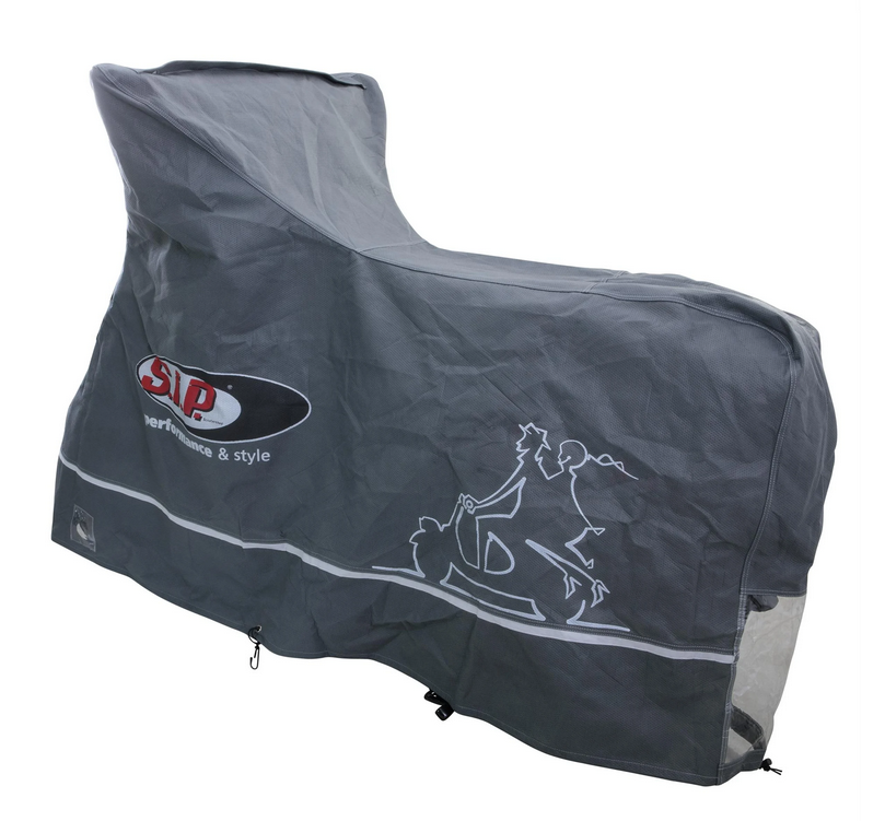 Folding garage Indoor PREMIUM 2.0 for Vespa GTS/GTV/GT, size XL, gray