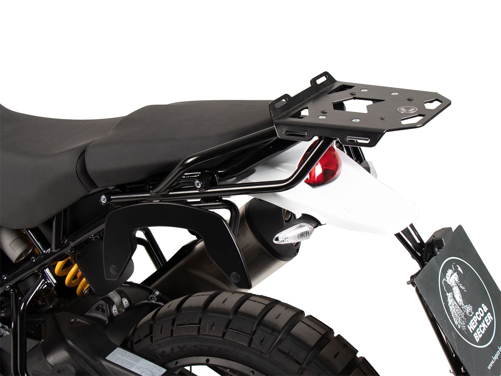 C-Bow side carrier black for Ducati DesertX Rally (24-) Hepco & Becker