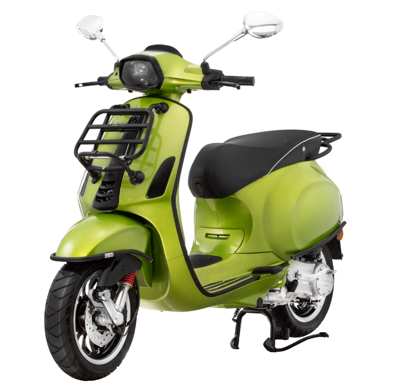 Crash bar side cover for Vespa Primavera/Sprint/Elettrica 50-150ccm, black matt