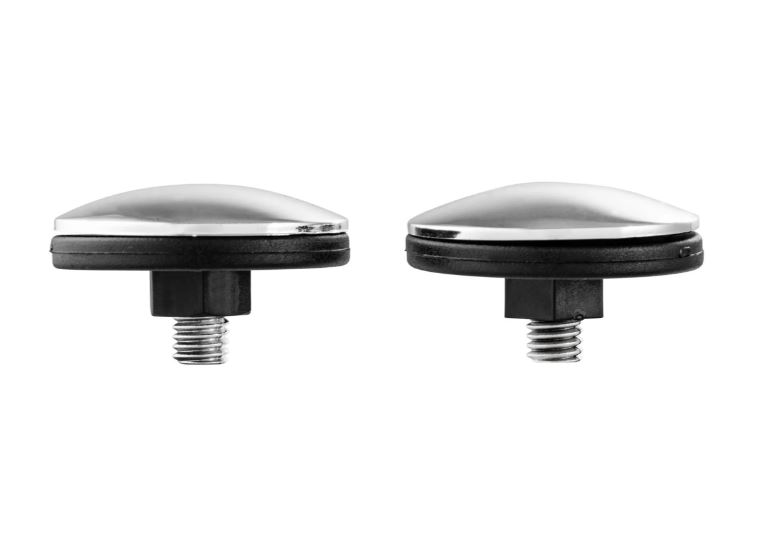 Mirror hole cover left & right for Vespa, chrome