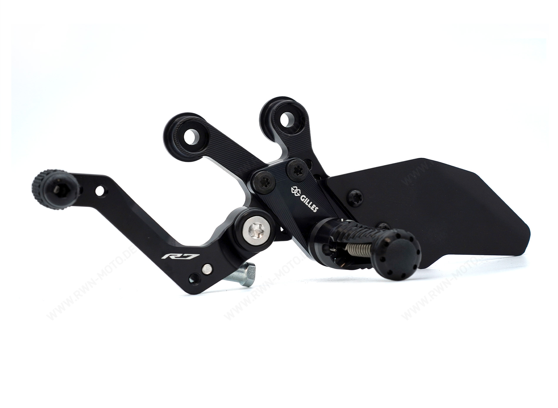 Adjustable billet aluminum footpegs for Yamaha YZF-R7 2021-