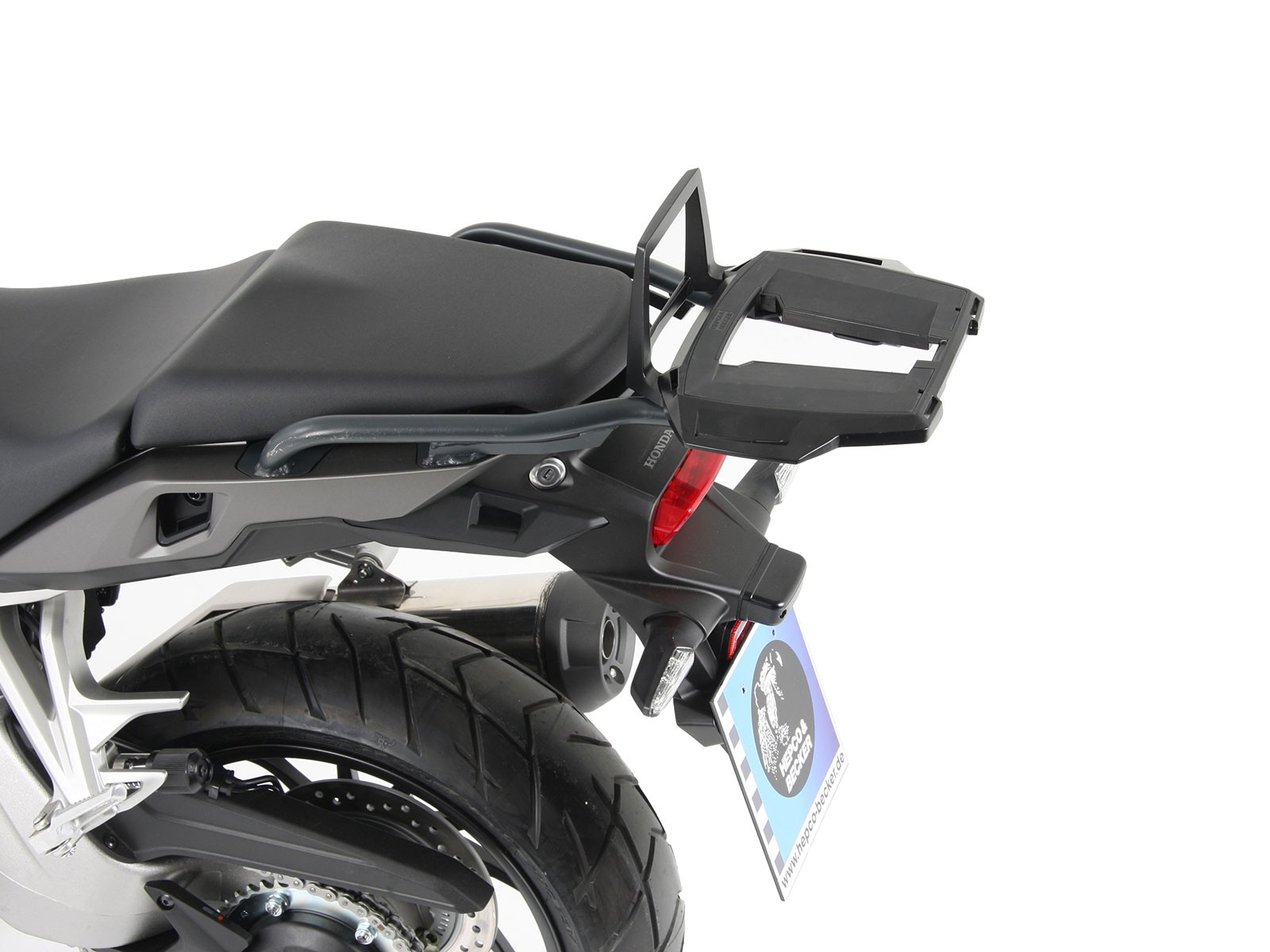 Alurack top case carrier anthracite for Honda VFR 800 X Crossrunner (15-20) Hepco & Becker