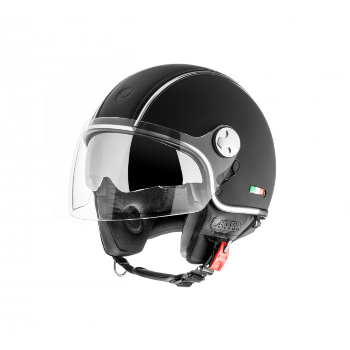 Helmo Milano Demi Jet, PelleDura Premium, black matt