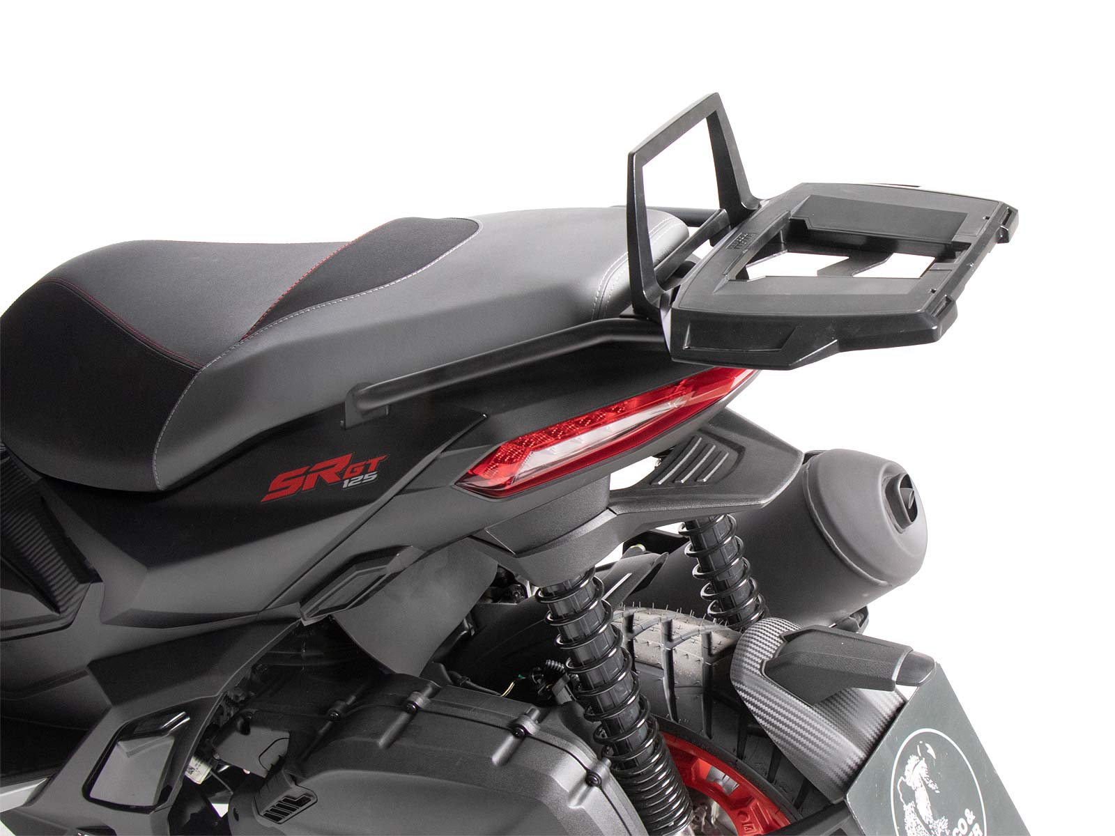 Alurack Topcaseträger black for Aprilia SR GT 125 /200 /Sport (22-) Hepco & Becker