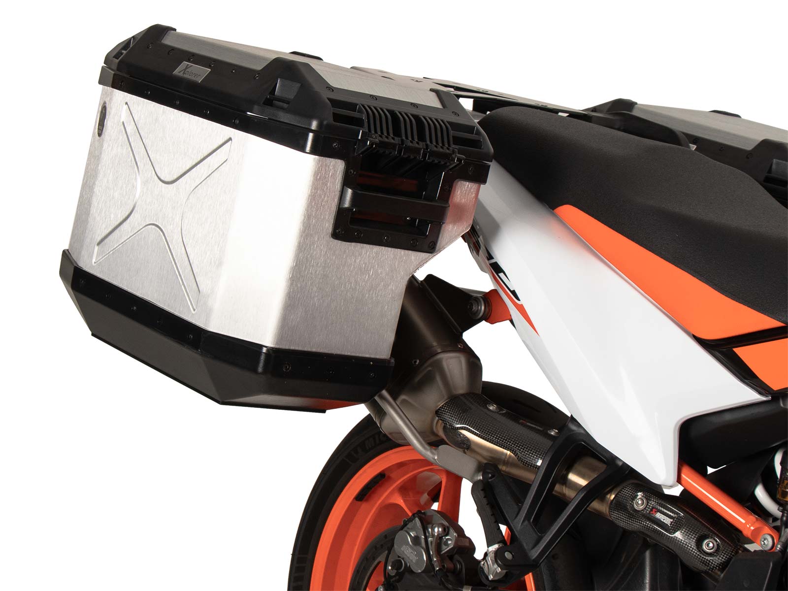 Side case set cutout stainless steel for KTM 890 SMT (23-) Hepco & Becker