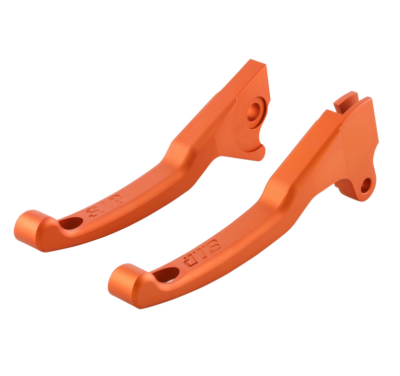 Sport lever set brake Shorty for Vespa LX /LXV /S /Primavera /Sprint 50-150ccm, orange matt