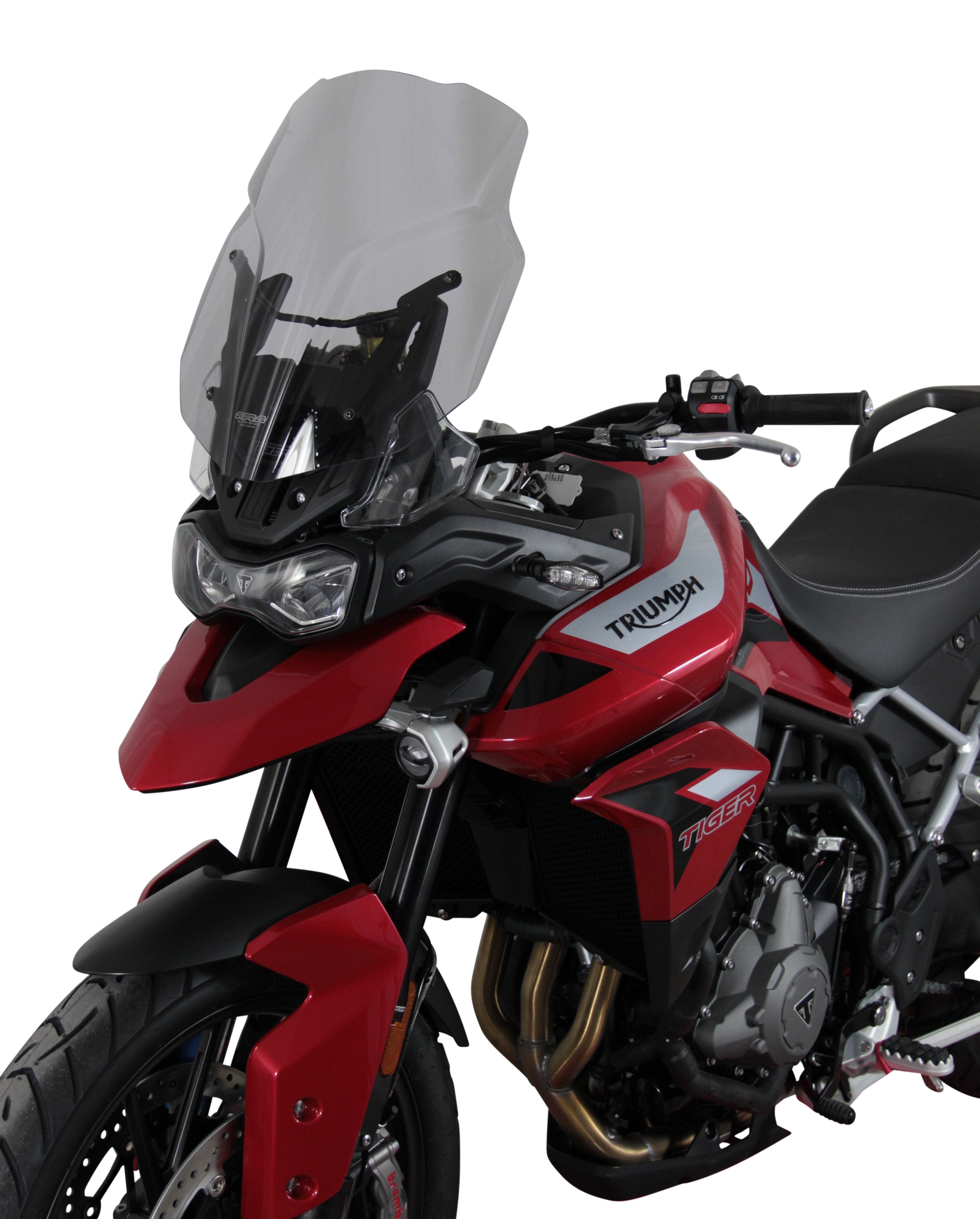 Touring windshield MRA "TM" for TRIUMPH TIGER 900 /GT PRO (Bj.19-) - Smoke gray