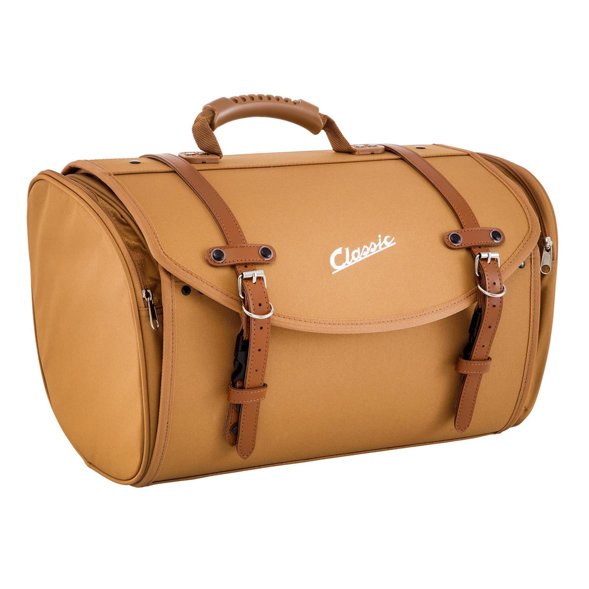 Classic" large bag for luggage carrier for Vespa - brown, nylon
