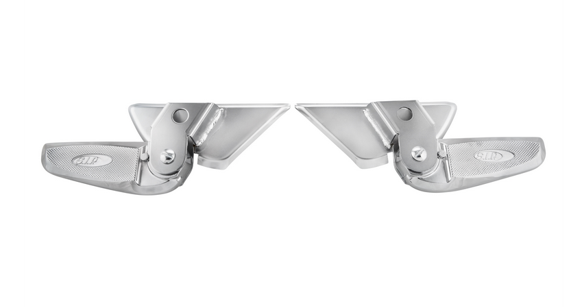 Footrests right and left for Vespa LX /LXV /S 50-150cc, chrome / chrome