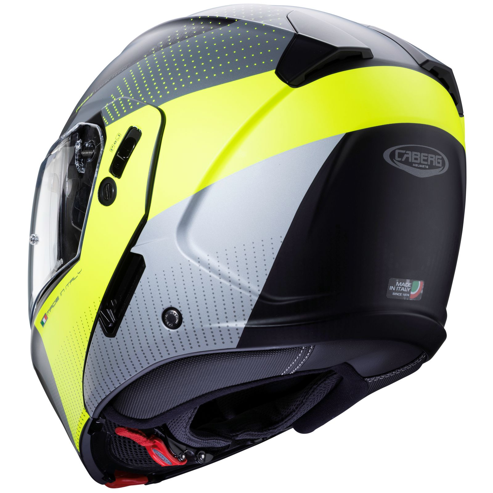Caberg Helmet Horus Scout, matte black / fluo yellow gray