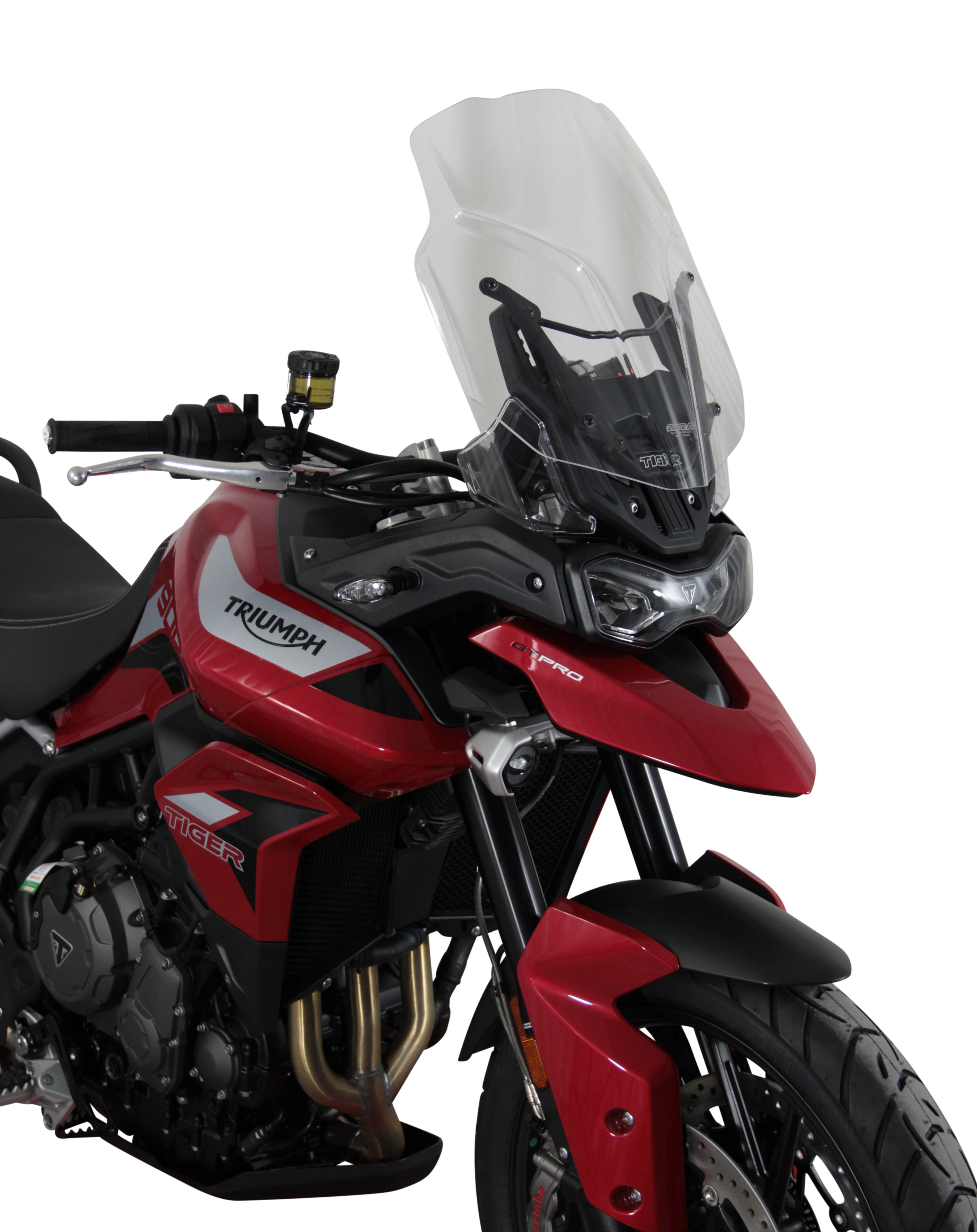 Touring windshield MRA "TM" for TRIUMPH TIGER 900 /GT PRO (Bj.19-) - Smoke gray