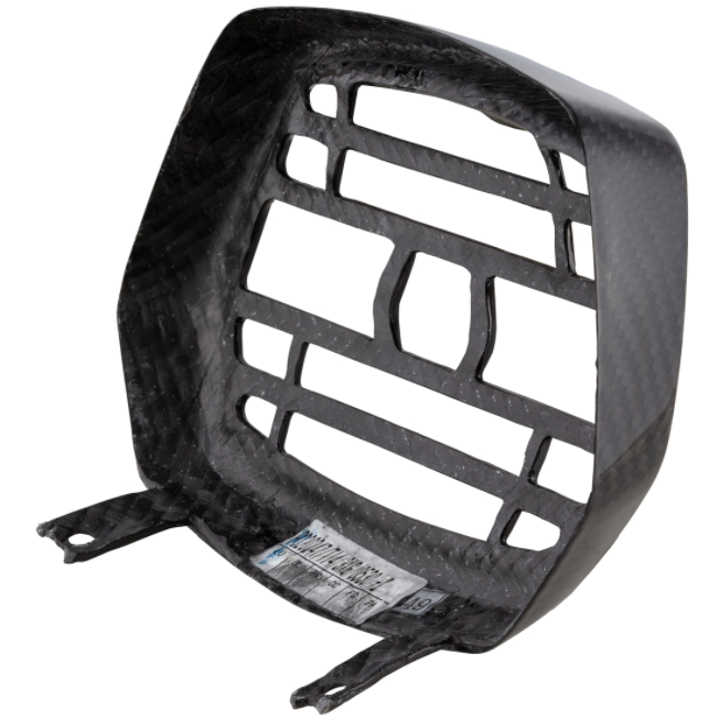 Lamp ring with grille for Vespa Sprint 50-150cc 2T/4T ('13-'18), Carbon